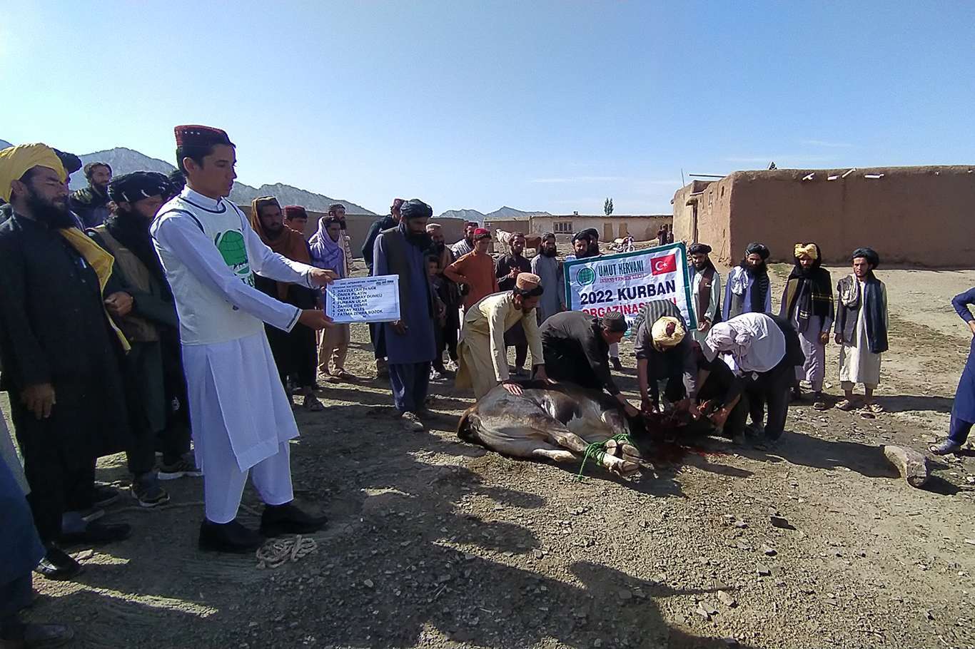 Charitable foundations distribute sacrificial meat to 45,000 families in Afghanistan